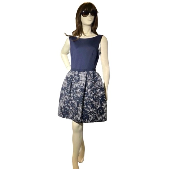 Just Taylor Navy Dress - Picture 1 of 3